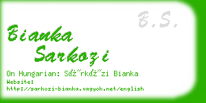 bianka sarkozi business card